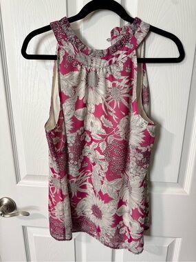 Liberty of London Fuchsia Floral Halter Camisole
